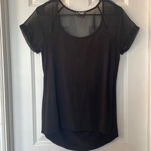 Black business casual womens top